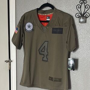 Women's NFL Dallas Cowboys Olive Jersey with Star Patch
